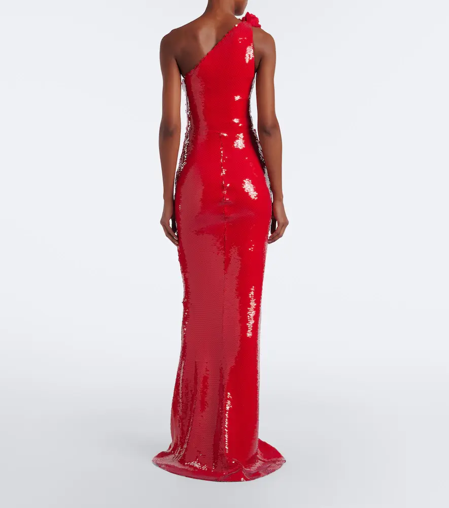 David Koma Sequined one-shoulder gown | Thumbnail 5 David Koma Sequined one-shoulder gown | Thumbnail 5