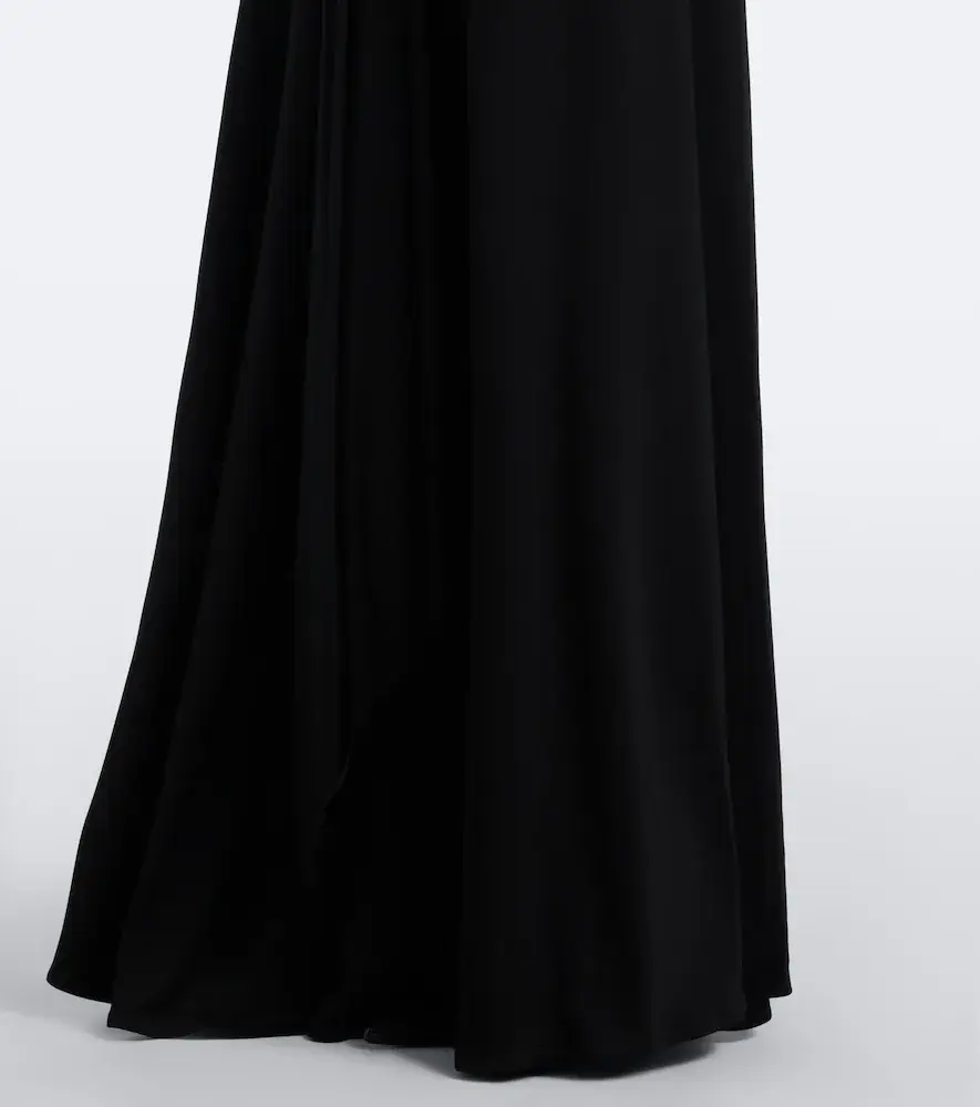 David Koma Draped floral-appliqué gown | Thumbnail 2 David Koma Draped floral-appliqué gown | Thumbnail 2
