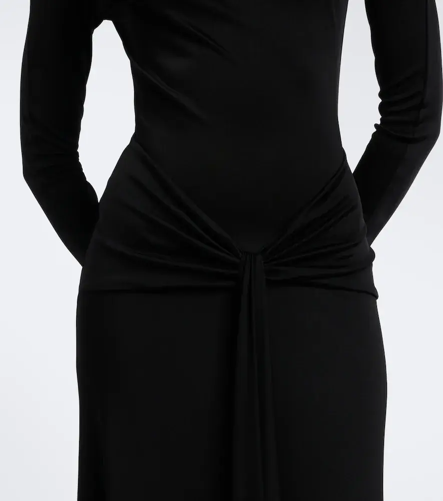 David Koma Draped floral-appliqué gown | Thumbnail 4 David Koma Draped floral-appliqué gown | Thumbnail 4