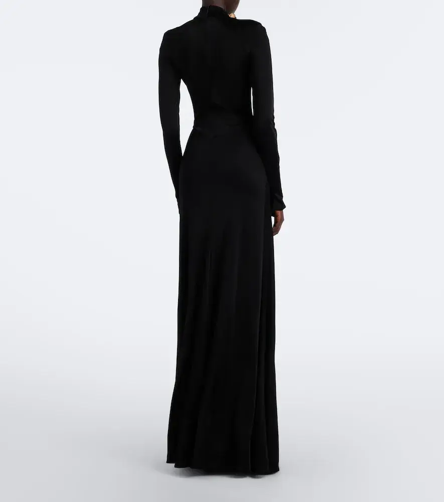 David Koma Draped floral-appliqué gown | Thumbnail 5 David Koma Draped floral-appliqué gown | Thumbnail 5