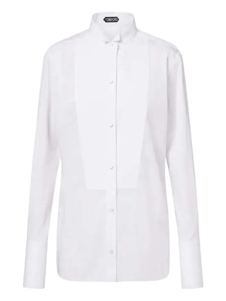Cotton twill tuxedo shirt Cotton twill tuxedo shirt
