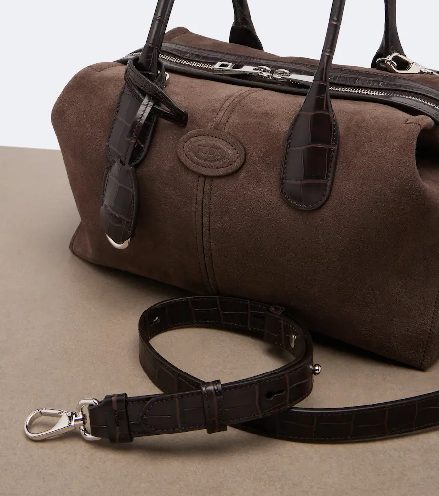 Tod's Bauletto Small suede top-handle bag | Thumbnail 4 Tod's Bauletto Small suede top-handle bag | Thumbnail 4