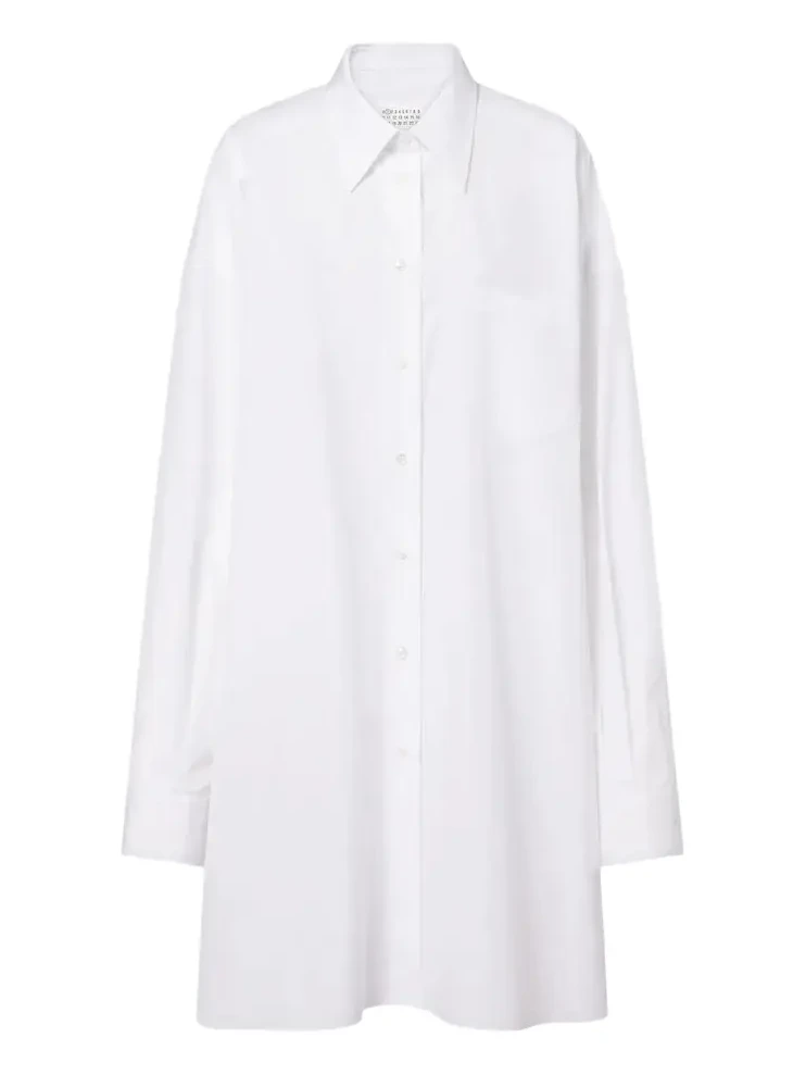 Oversized cotton poplin shirt