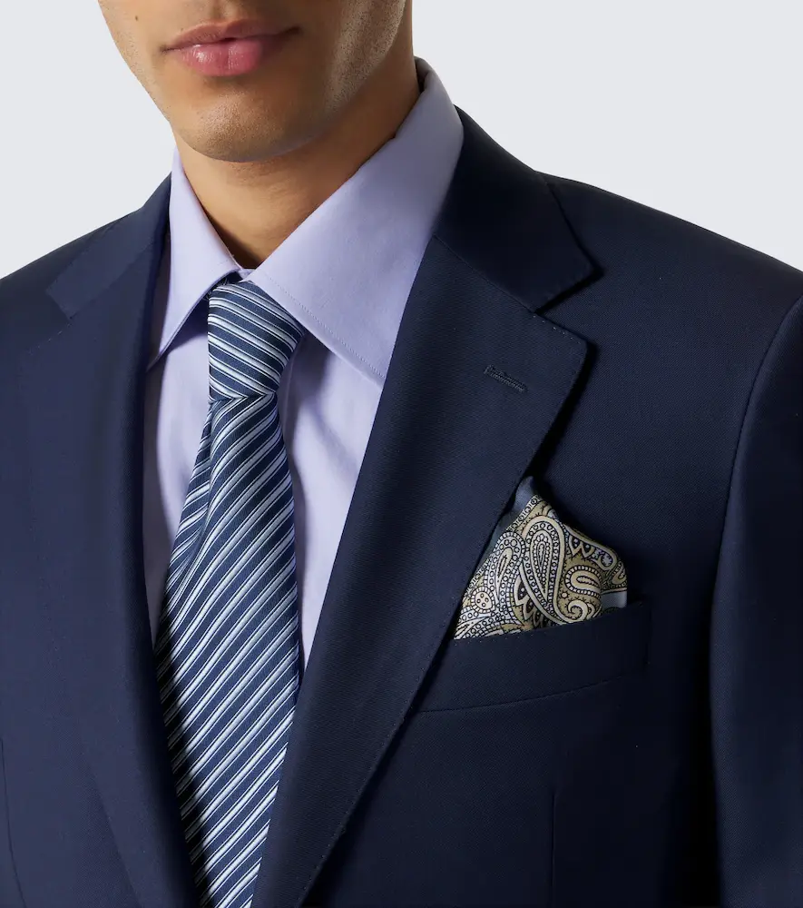 Brioni Paisley silk twill pocket square | Thumbnail 2 Brioni Paisley silk twill pocket square | Thumbnail 2
