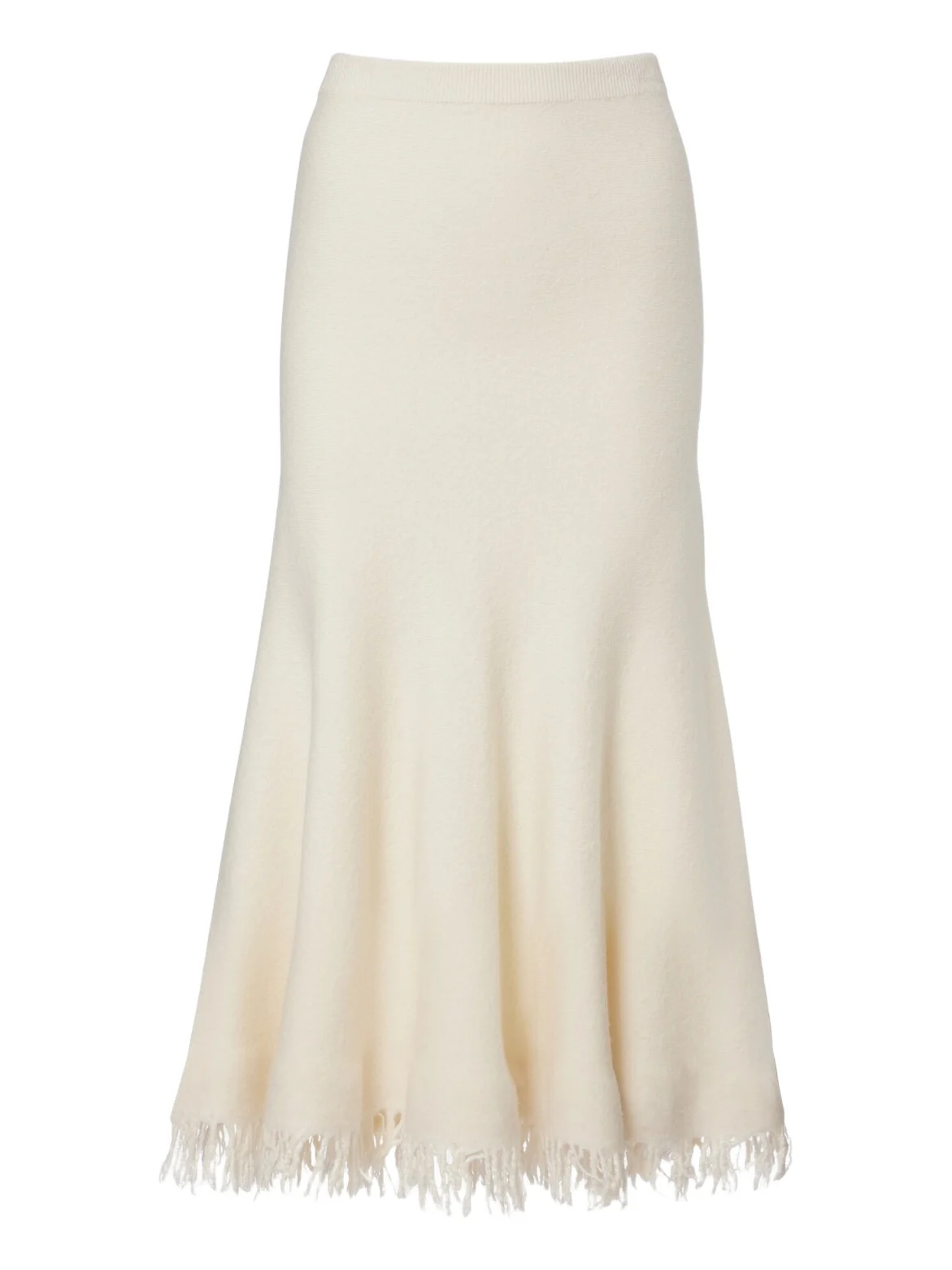 Bottega Veneta Fringed wool midi skirt