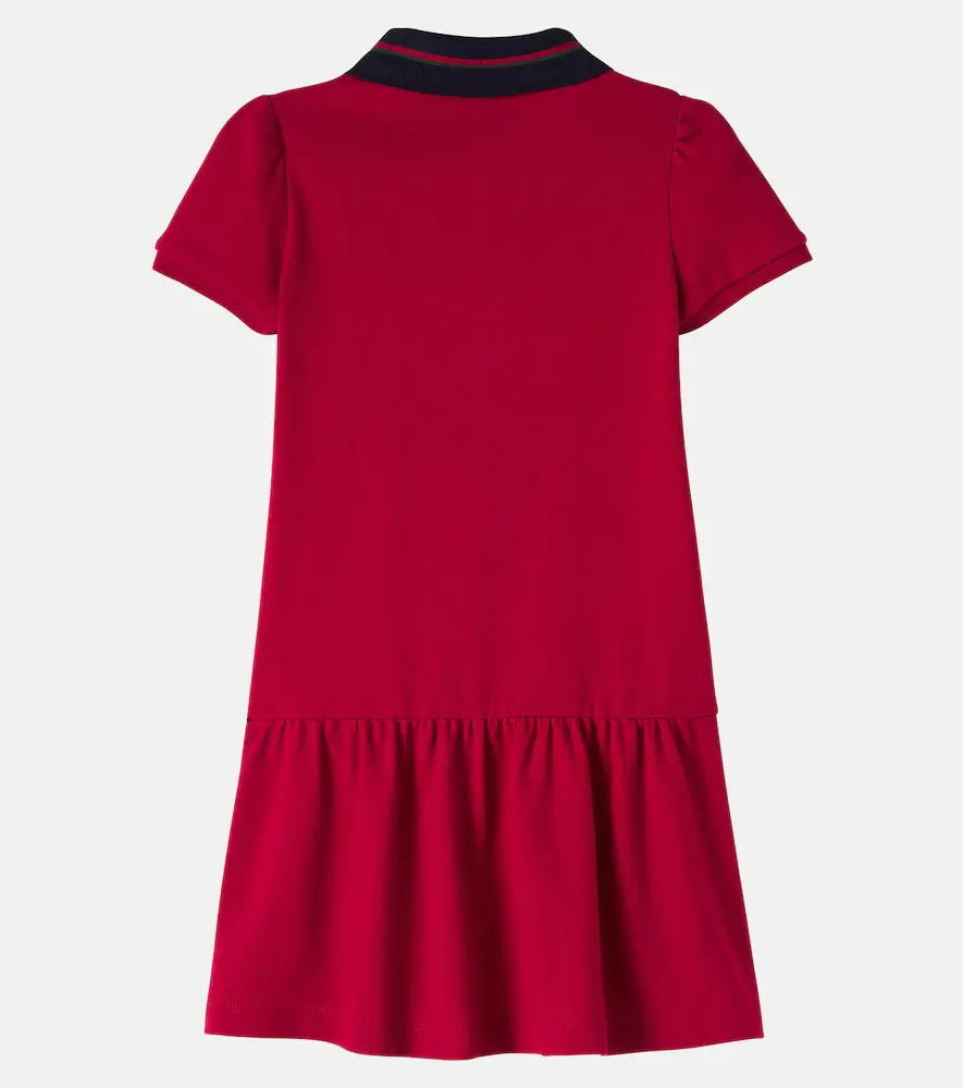 Gucci Kids Cotton-blend polo dress | Thumbnail 2