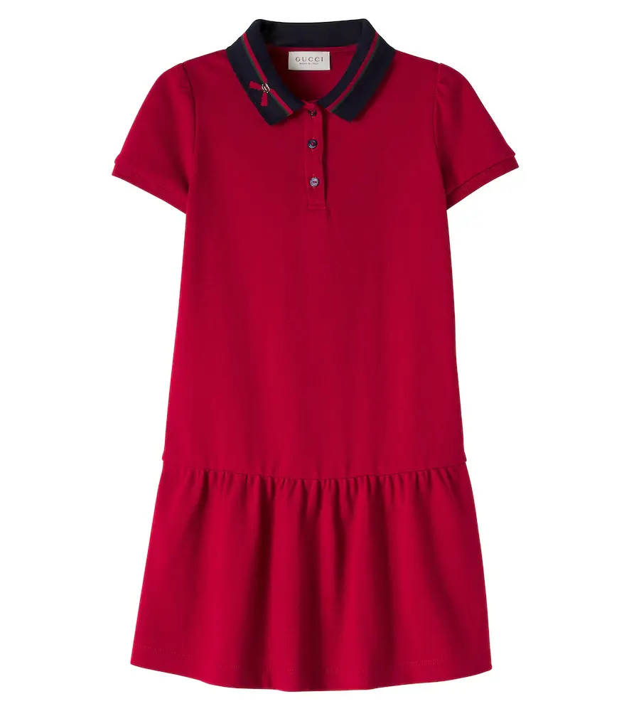 Gucci Kids Cotton-blend polo dress | Image 1 Gucci Kids Cotton-blend polo dress | Image 1