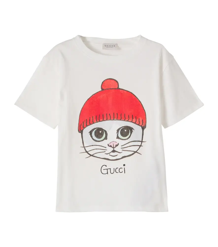 Gucci Kids Printed cotton jersey T-shirt | Image 1 Gucci Kids Printed cotton jersey T-shirt | Image 1