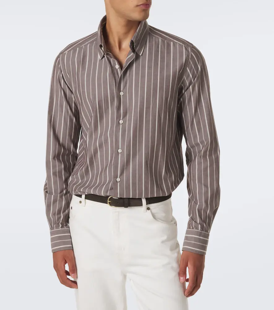 Slowear Striped cotton shirt | Thumbnail 7 Slowear Striped cotton shirt | Thumbnail 7