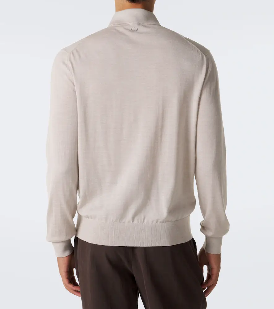 AGNONA Wool, silk and cashmere polo sweater | Thumbnail 3 AGNONA Wool, silk and cashmere polo sweater | Thumbnail 3