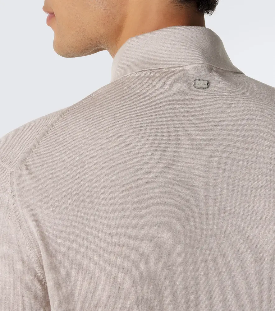 AGNONA Wool, silk and cashmere polo sweater | Thumbnail 4 AGNONA Wool, silk and cashmere polo sweater | Thumbnail 4