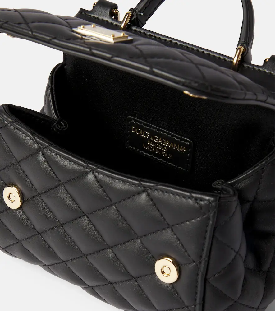 Dolce & Gabbana Kids Quilted leather top-handle bag | Thumbnail 4 Dolce & Gabbana Kids Quilted leather top-handle bag | Thumbnail 4