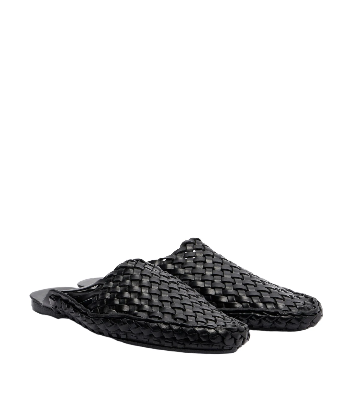 The Row Woven leather mules