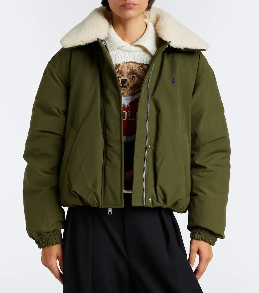 Polo Ralph Lauren Teddy-trimmed technical down jacket | Thumbnail 3 Polo Ralph Lauren Teddy-trimmed technical down jacket | Thumbnail 3