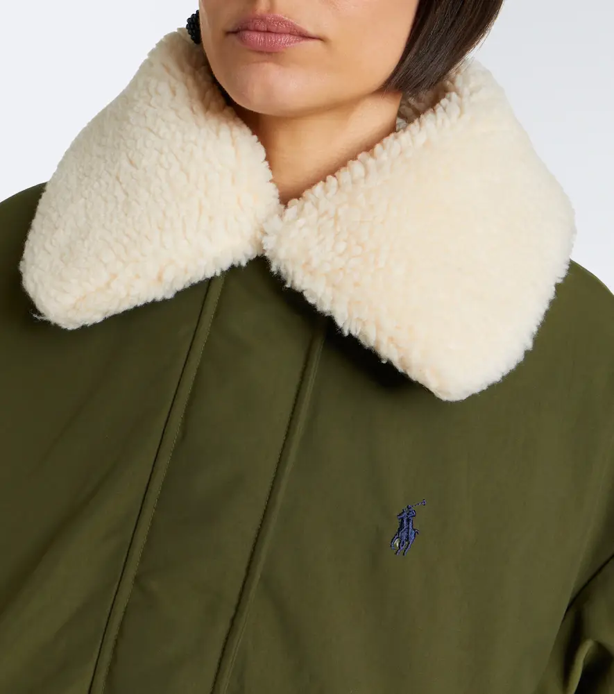 Polo Ralph Lauren Teddy-trimmed technical down jacket | Thumbnail 4 Polo Ralph Lauren Teddy-trimmed technical down jacket | Thumbnail 4