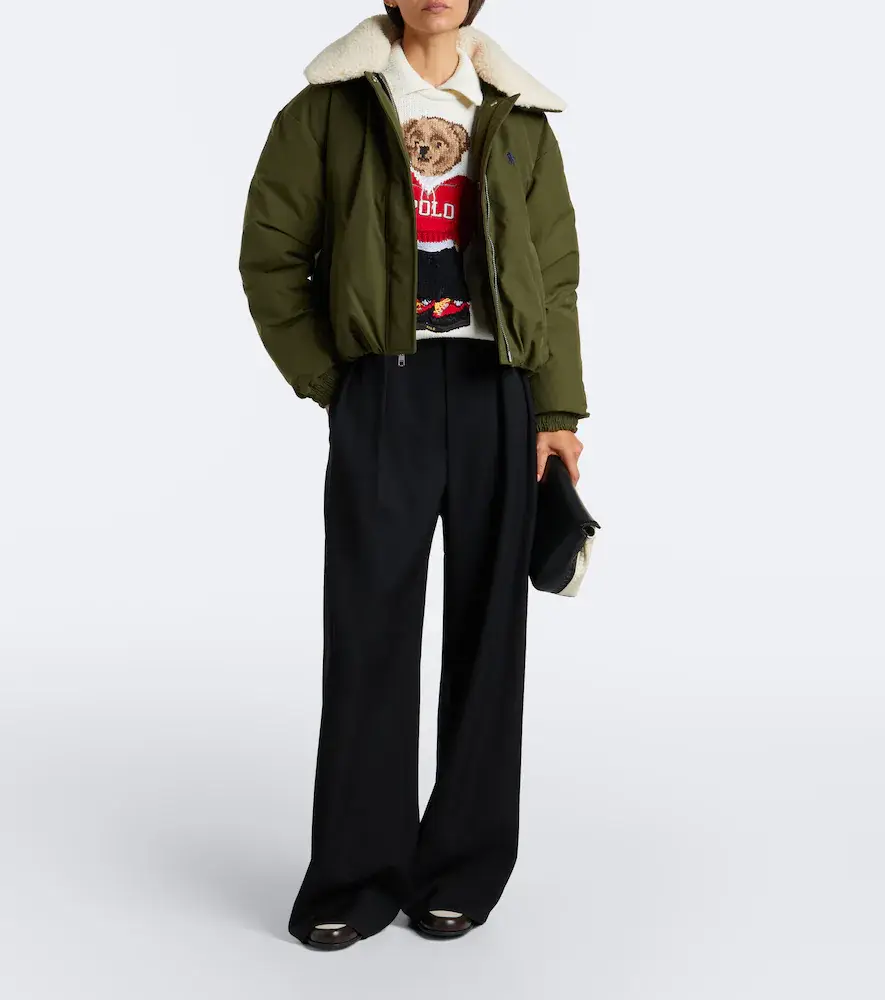 Polo Ralph Lauren Teddy-trimmed technical down jacket | Thumbnail 5 Polo Ralph Lauren Teddy-trimmed technical down jacket | Thumbnail 5