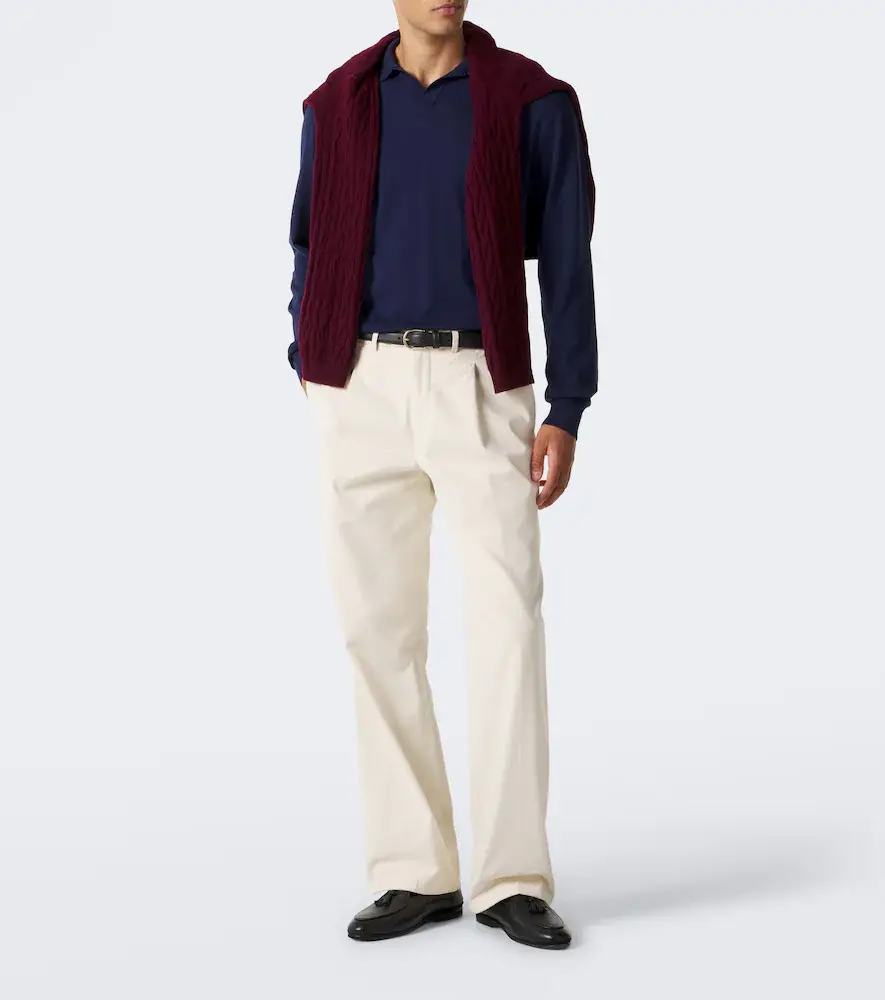 Rubinacci Cotton polo sweater | Thumbnail 2 Rubinacci Cotton polo sweater | Thumbnail 2