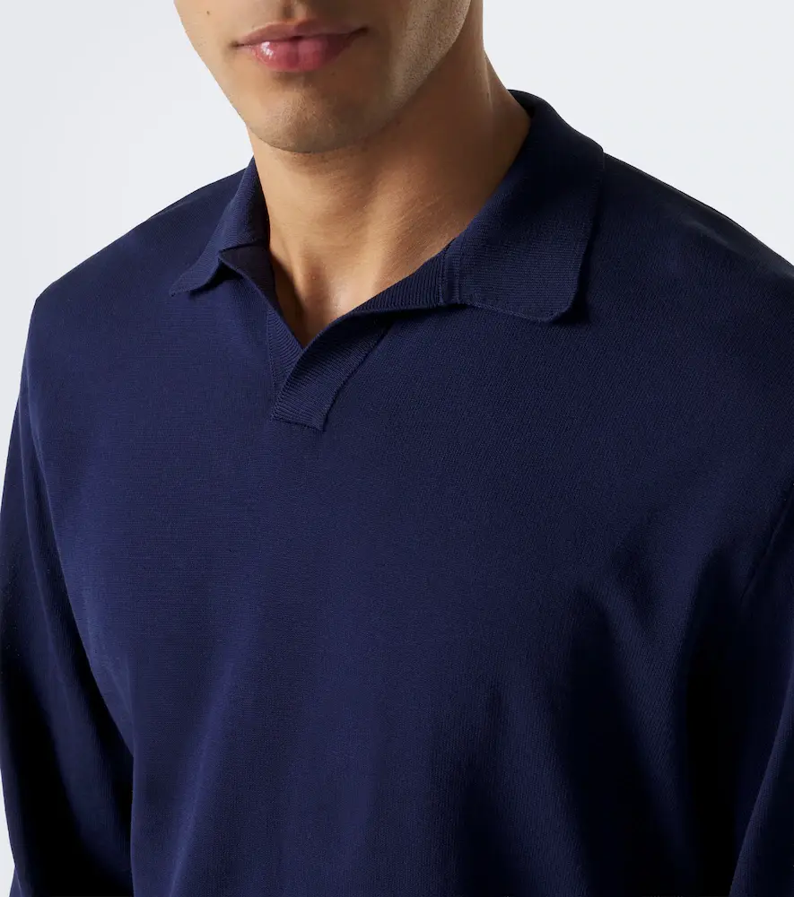 Rubinacci Cotton polo sweater | Thumbnail 4 Rubinacci Cotton polo sweater | Thumbnail 4