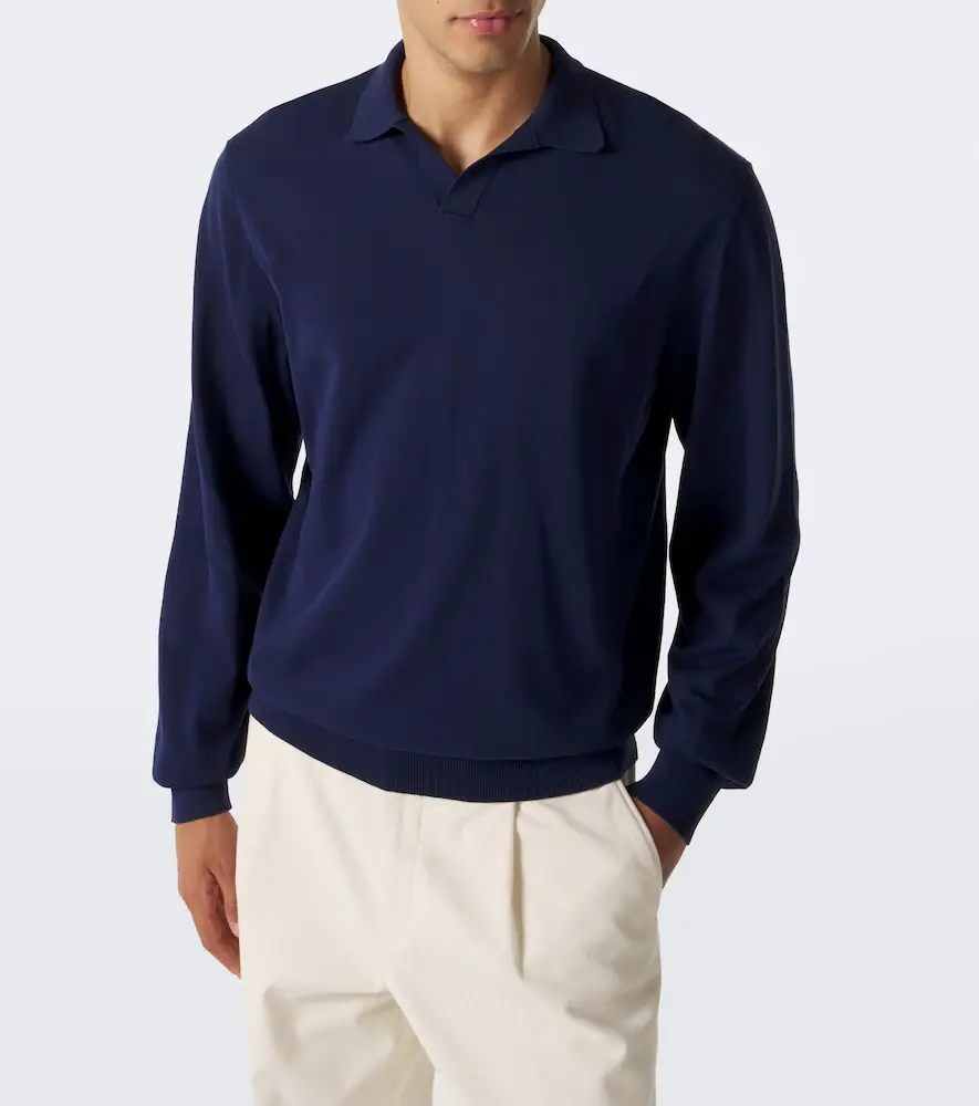 Rubinacci Cotton polo sweater | Thumbnail 6 Rubinacci Cotton polo sweater | Thumbnail 6
