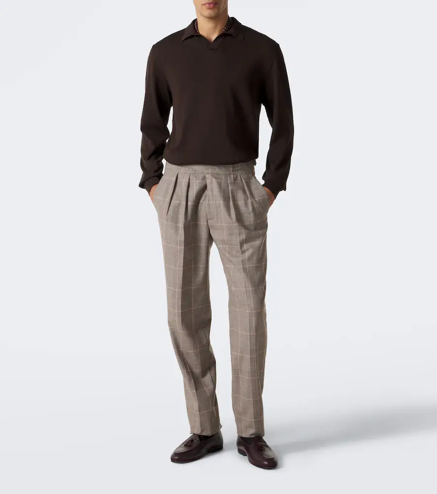Rubinacci Cotton polo sweater | Thumbnail 3 Rubinacci Cotton polo sweater | Thumbnail 3
