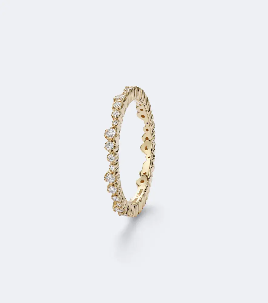 Suzanne Kalan Ivy 18kt gold tech ring jackets with diamonds | Thumbnail 2 Suzanne Kalan Ivy 18kt gold tech ring jackets with diamonds | Thumbnail 2