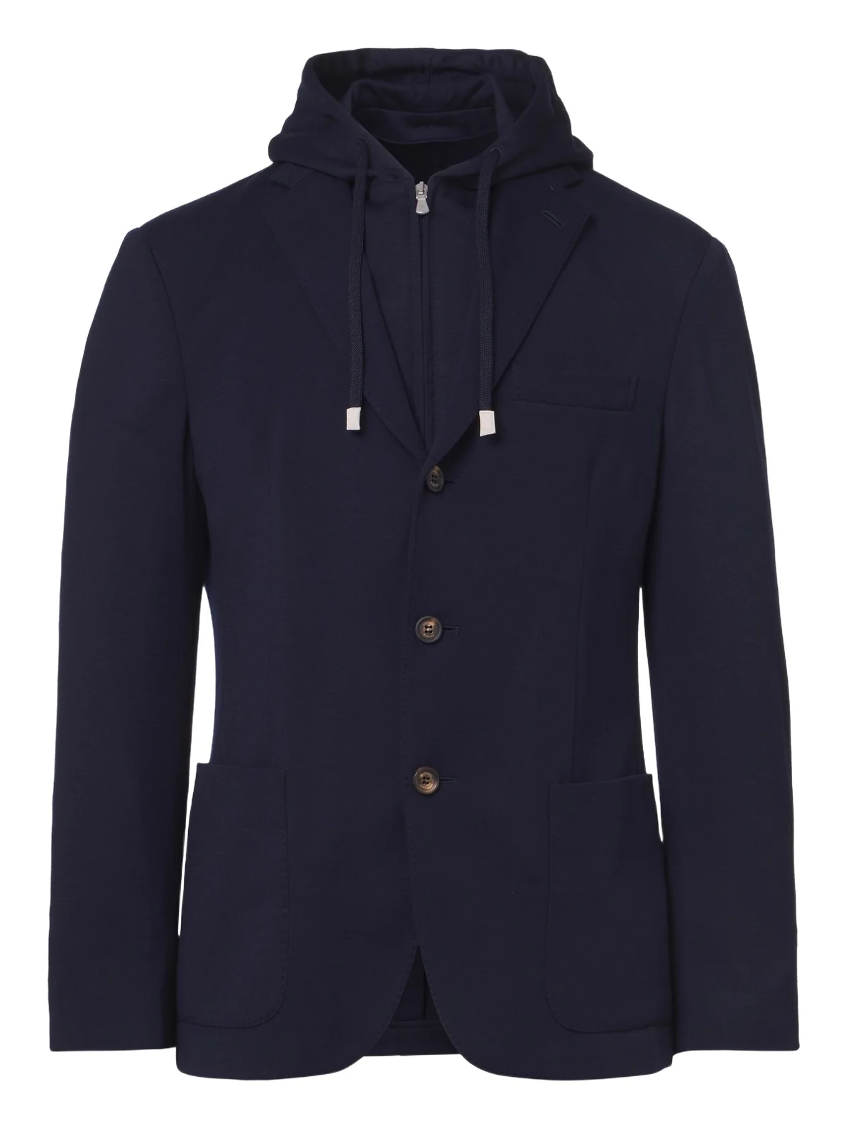 Hooded layered wool blazer Hooded layered wool blazer