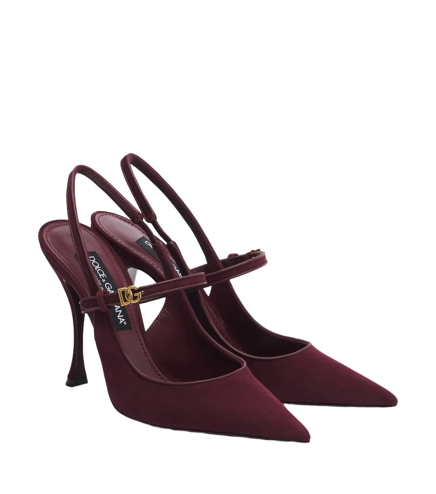 Dolce & Gabbana DG suede slingback pumps