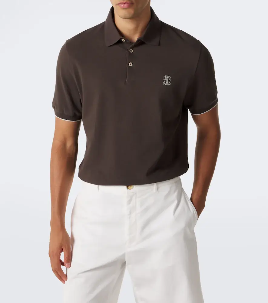 Brunello Cucinelli Logo cotton piqué polo shirt | Thumbnail 2 Brunello Cucinelli Logo cotton piqué polo shirt | Thumbnail 2
