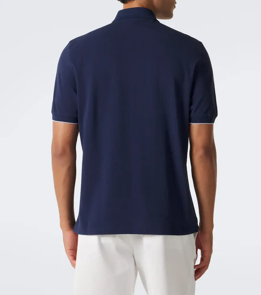Brunello Cucinelli Logo cotton piqué polo shirt | Thumbnail 5 Brunello Cucinelli Logo cotton piqué polo shirt | Thumbnail 5