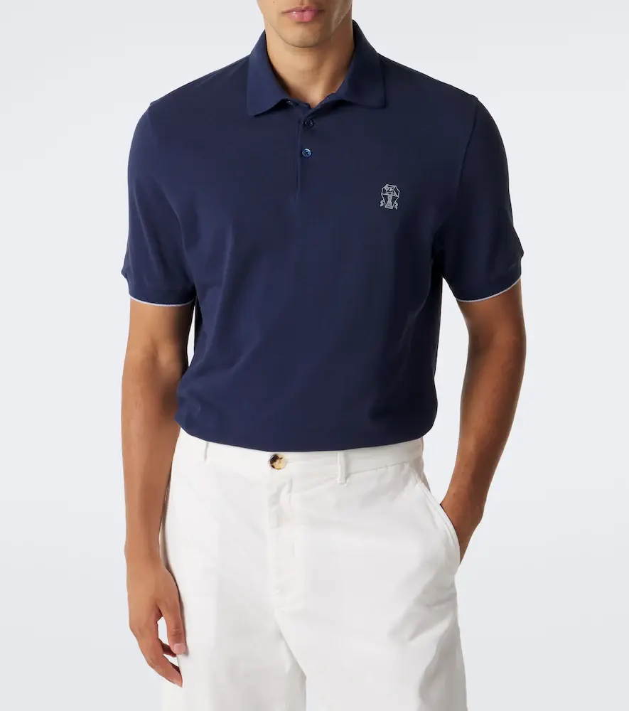 Brunello Cucinelli Logo cotton piqué polo shirt | Thumbnail 6 Brunello Cucinelli Logo cotton piqué polo shirt | Thumbnail 6