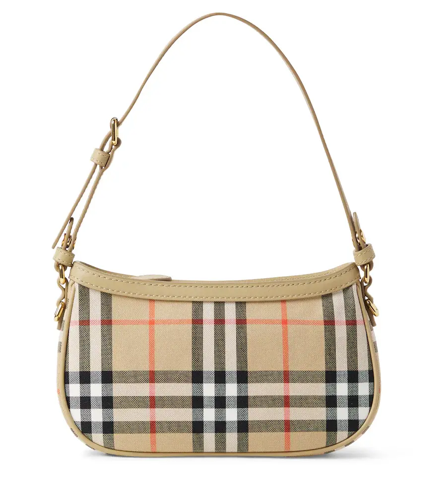 Burberry Kids Burberry Check canvas shoulder bag | Image 1 Burberry Kids Burberry Check canvas shoulder bag | Image 1