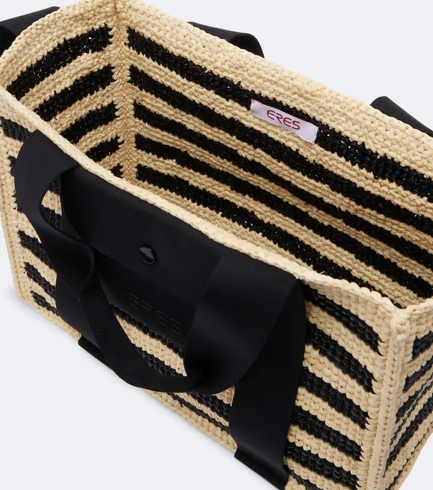 Eres Voyageur Mini raffia top-handle bag | Thumbnail 2