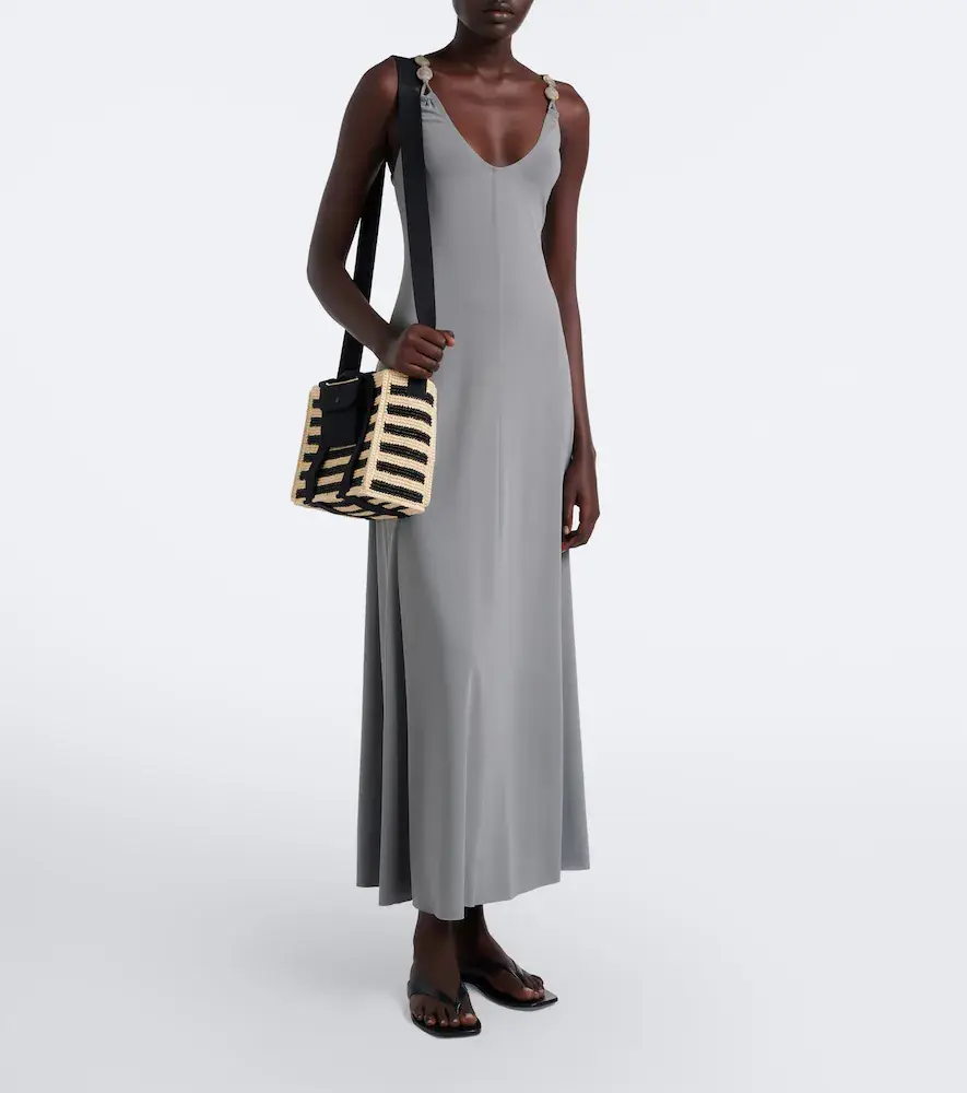Eres Voyageur Mini raffia top-handle bag | Thumbnail 4