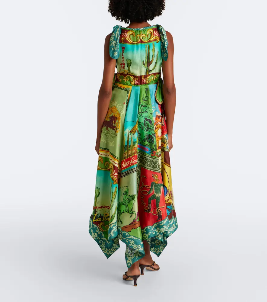 ALÉMAIS Alémais Ace cutout printed silk midi dress | Thumbnail 6 ALÉMAIS Alémais Ace cutout printed silk midi dress | Thumbnail 6