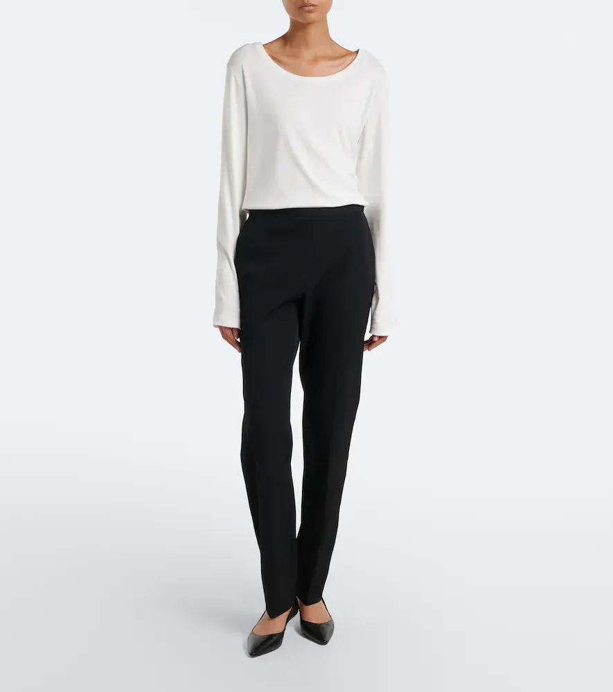 The Row Cyril wool-blend slim pants | Thumbnail 4 The Row Cyril wool-blend slim pants | Thumbnail 4