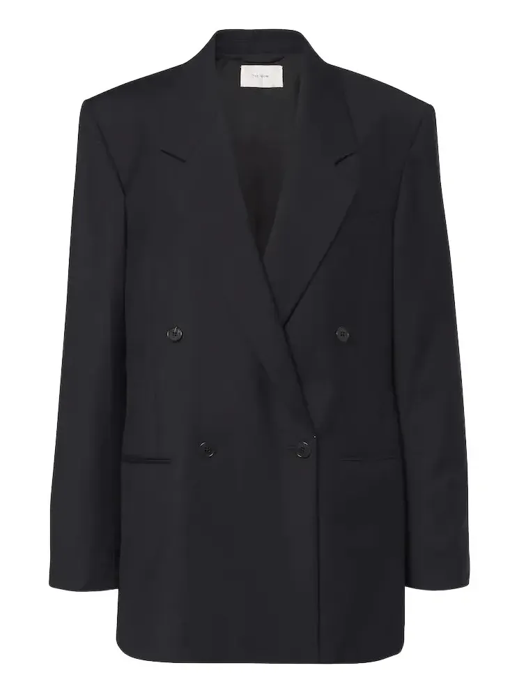 Isani double-breasted virgin wool blazer