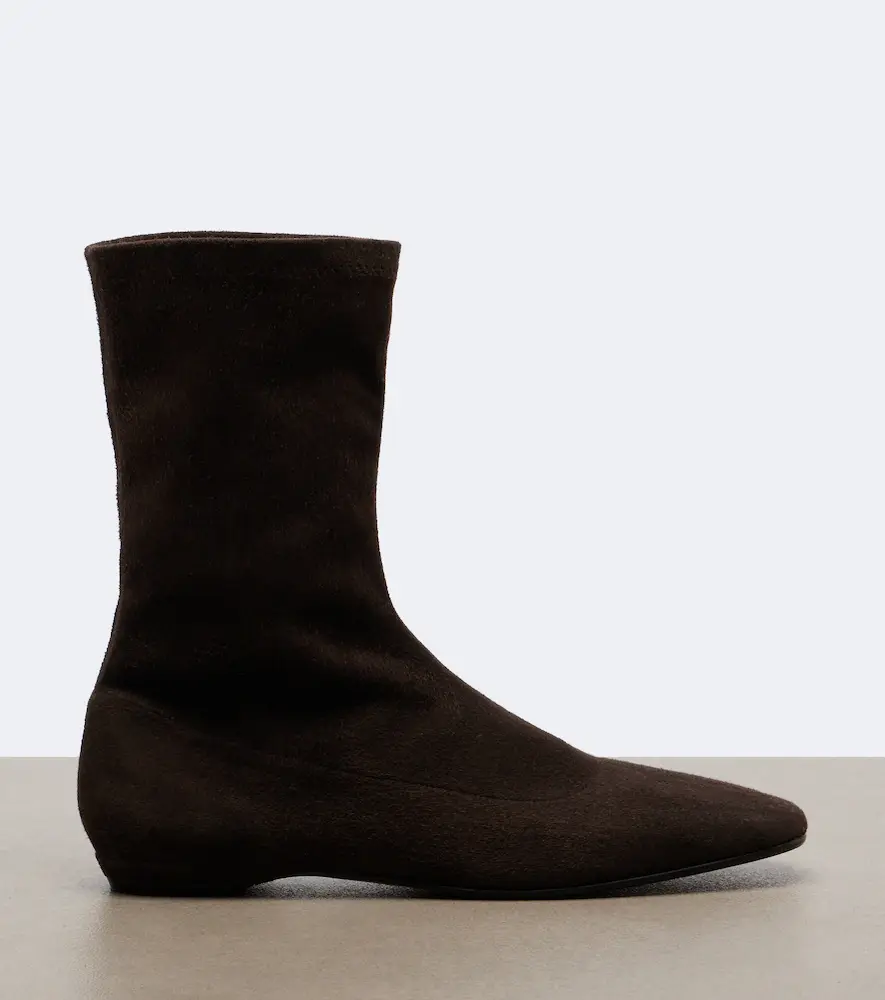The Row Cindy suede ankle boots | Thumbnail 4 The Row Cindy suede ankle boots | Thumbnail 4