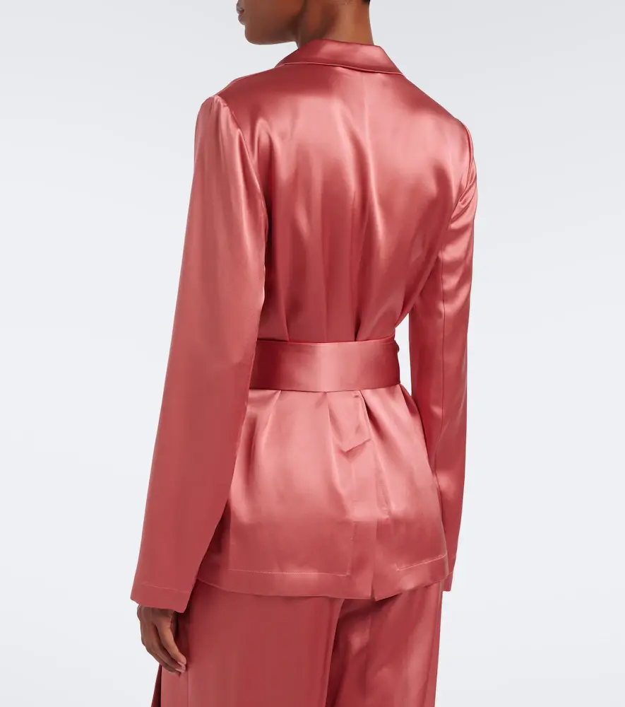 Joseph Archer belted silk satin jacket | Thumbnail 2 Joseph Archer belted silk satin jacket | Thumbnail 2