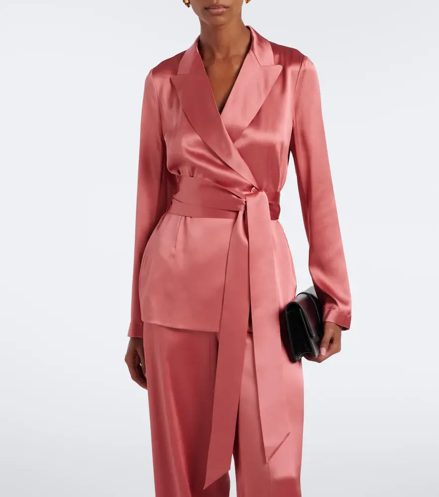 Joseph Archer belted silk satin jacket | Thumbnail 4 Joseph Archer belted silk satin jacket | Thumbnail 4