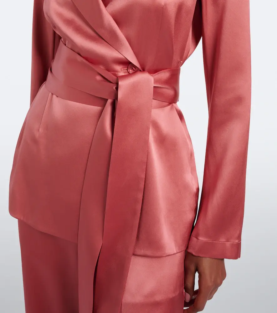 Joseph Archer belted silk satin jacket | Thumbnail 6 Joseph Archer belted silk satin jacket | Thumbnail 6