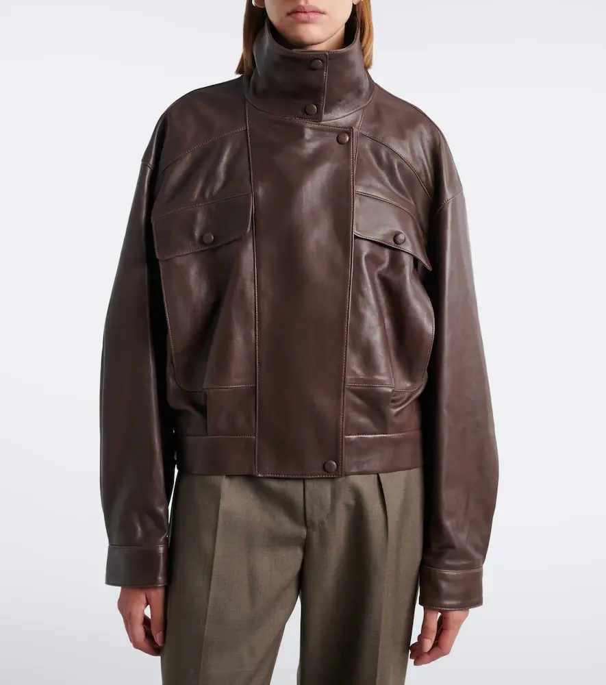 Nour Hammour Quincy leather blouson jacket | Thumbnail 6 Nour Hammour Quincy leather blouson jacket | Thumbnail 6
