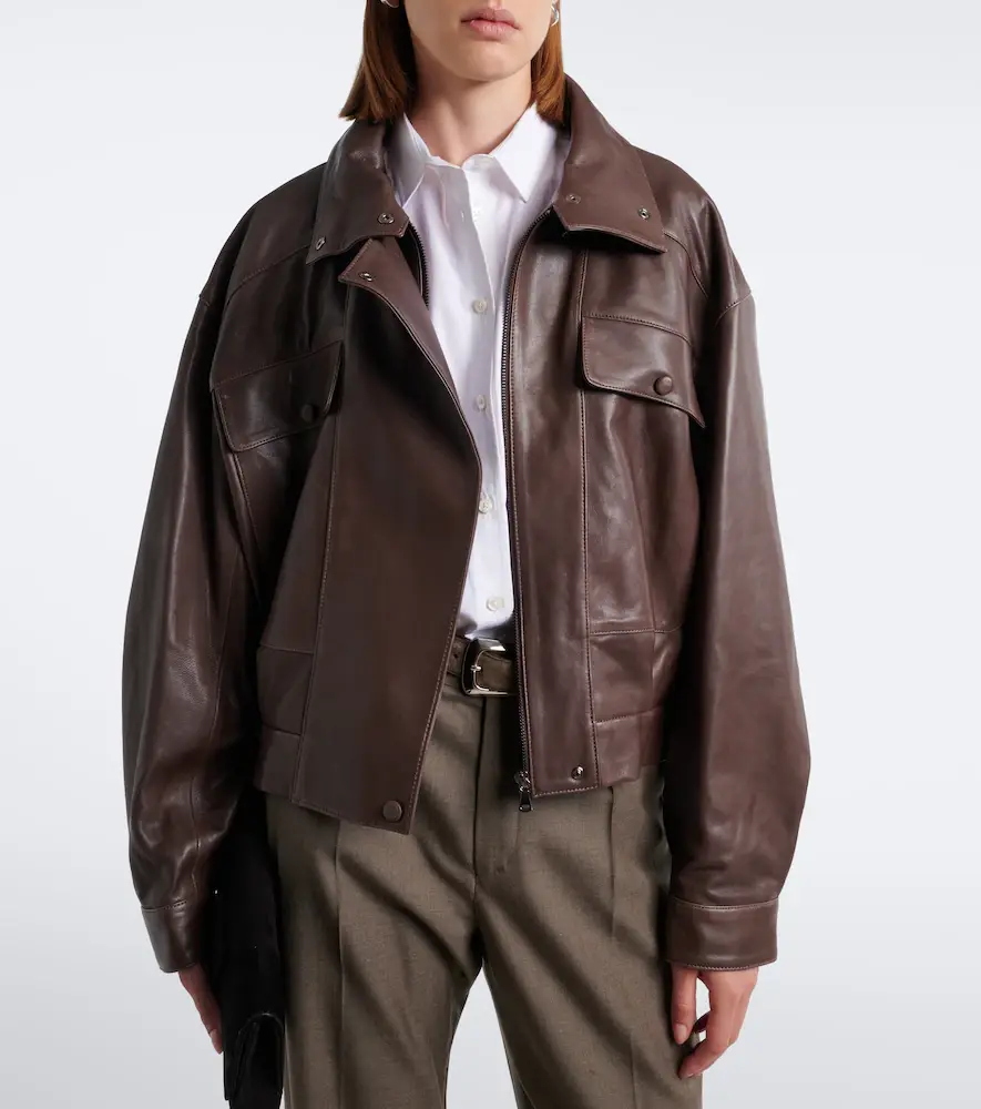 Nour Hammour Quincy leather blouson jacket | Thumbnail 7 Nour Hammour Quincy leather blouson jacket | Thumbnail 7
