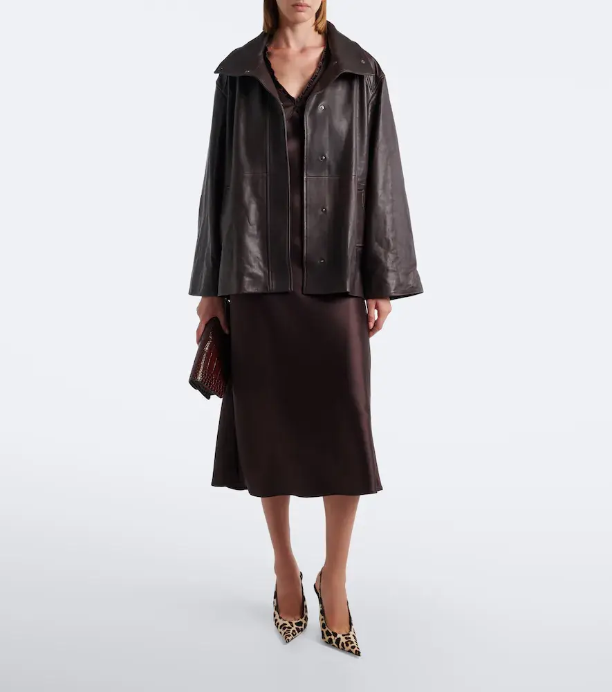 Nour Hammour Lowen leather jacket | Thumbnail 4 Nour Hammour Lowen leather jacket | Thumbnail 4