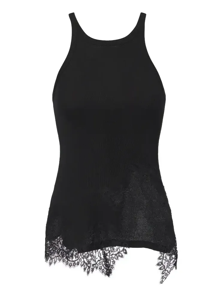 Pure Sleekness ribbed-knit cotton top Pure Sleekness ribbed-knit cotton top