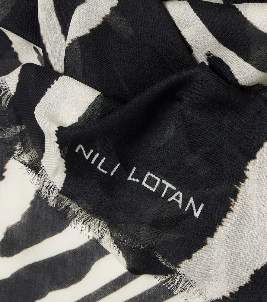 Nili Lotan Zebra-print scarf | Thumbnail 3