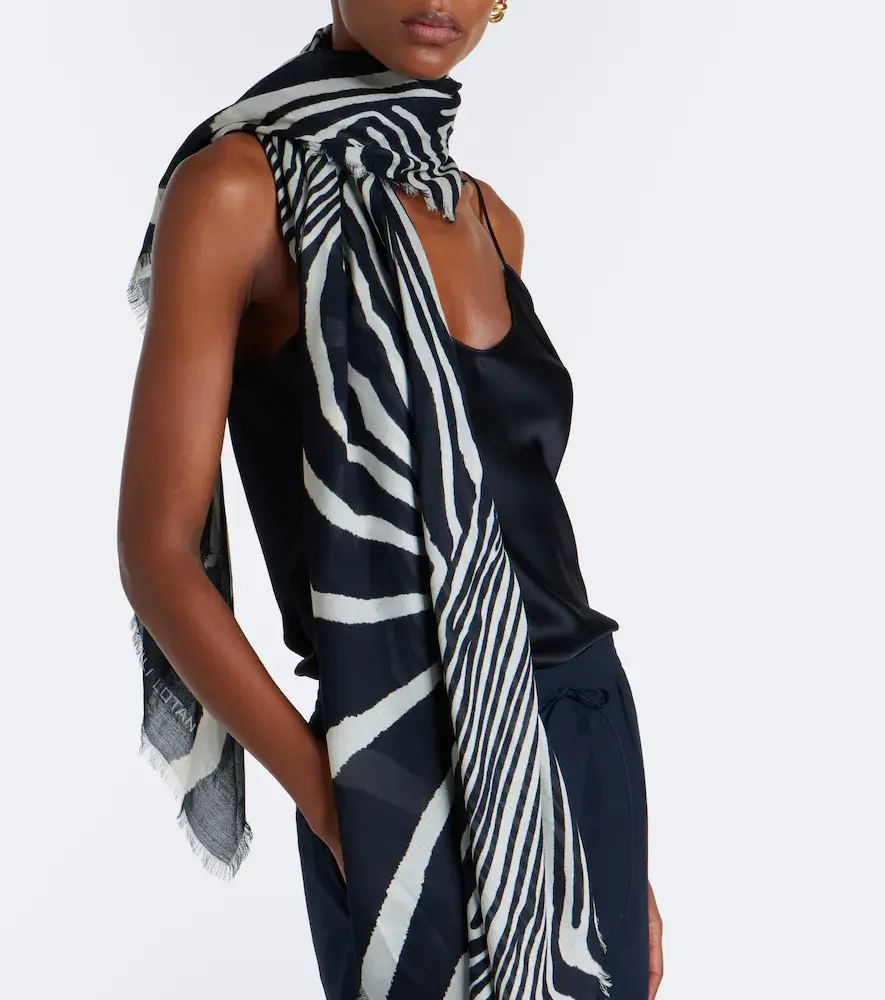 Nili Lotan Zebra-print scarf | Thumbnail 4