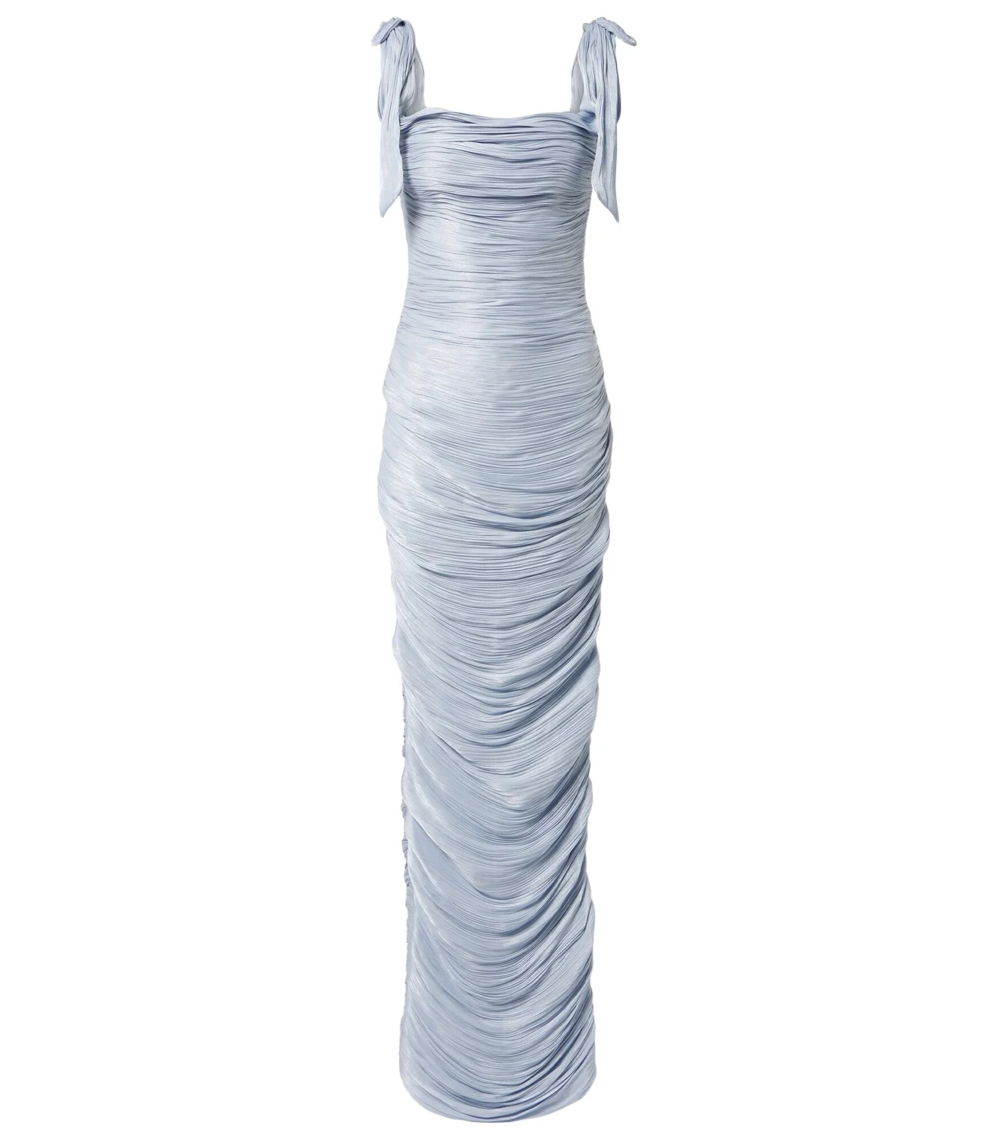 Pleated taffeta gown Pleated taffeta gown