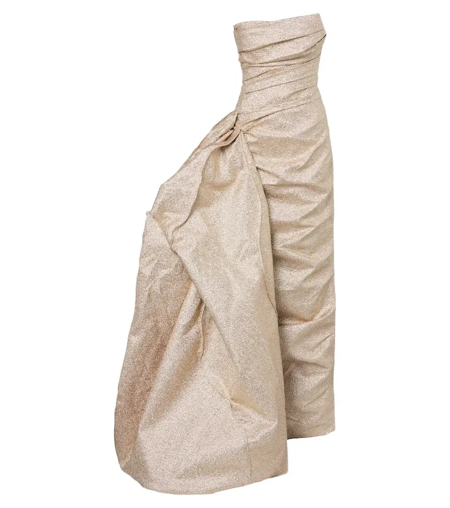 Marmar Halim Gathered lamé corset gown | Image 1 Marmar Halim Gathered lamé corset gown | Image 1