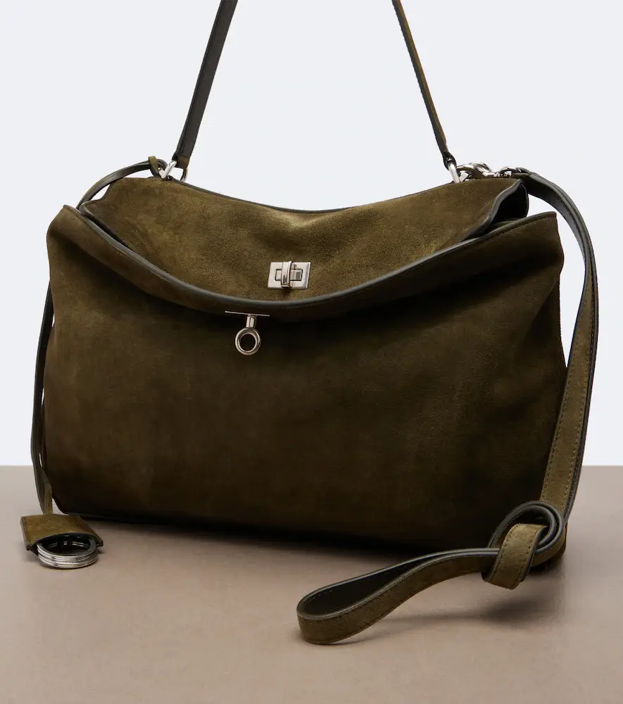 Balenciaga Rodeo Medium suede shoulder bag | Thumbnail 4 Balenciaga Rodeo Medium suede shoulder bag | Thumbnail 4