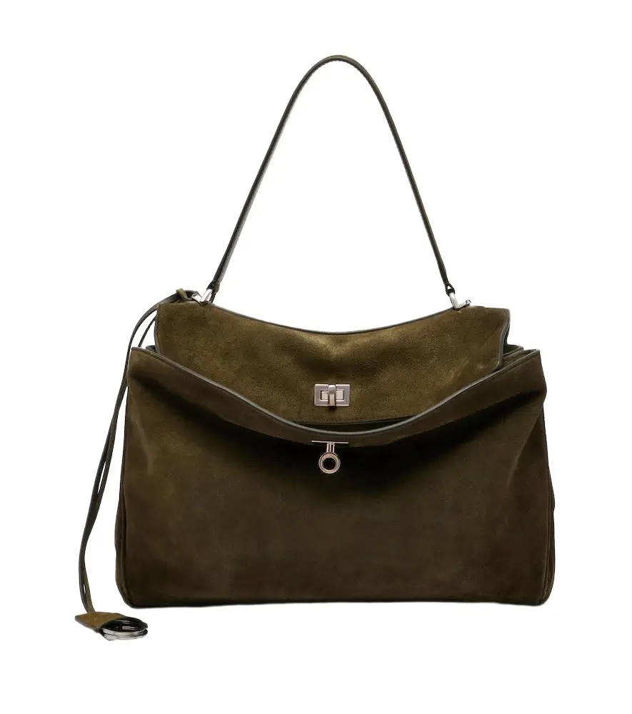 Balenciaga Rodeo Medium suede shoulder bag | Image 1 Balenciaga Rodeo Medium suede shoulder bag | Image 1